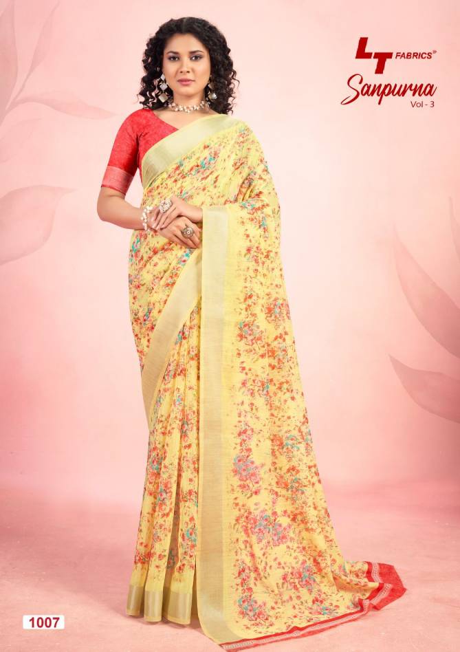 Sanpurna Vol 3 By LT Daily Wear Printed Sarees Wholesale Clothing Suppliers In India

